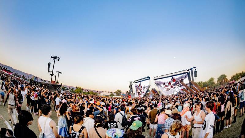 Crowd of people at Coachella