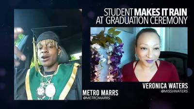 Atlanta student and rapper makes it rain at graduation