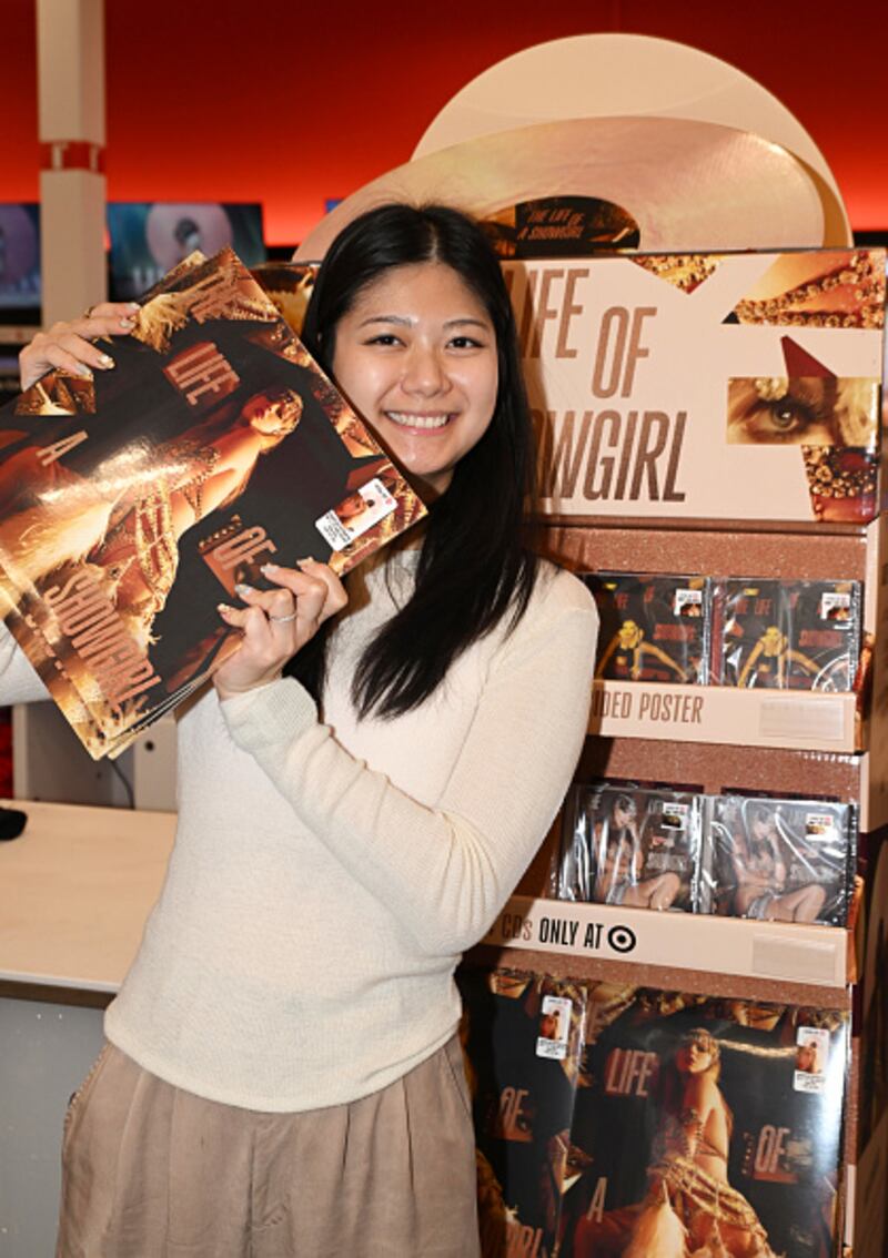 Target shoppers buying Taylor Swift's "The Life of a Showgirl"