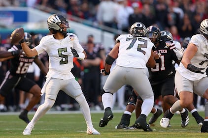 College Football Playoff Quarterfinal Capital One Orange Bowl CFP Oregon Ducks Texas Tech Red Raiders Hard Rock Stadium Miami Gardens, Florida