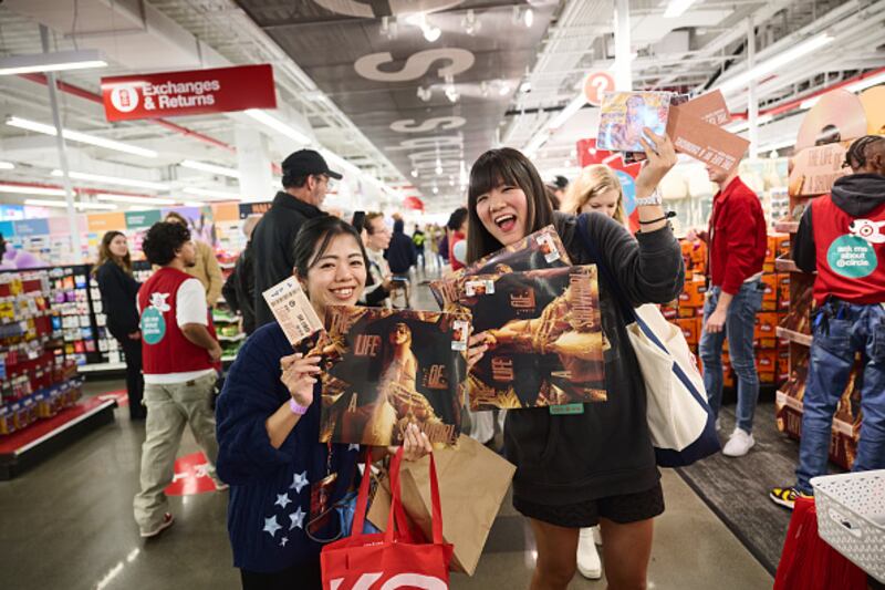 Target shoppers buying Taylor Swift's "The Life of a Showgirl"