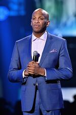 LAS VEGAS, NV - MARCH 24:  Donnie McClurkin speaks during the 33rd annual Stellar Gospel Music Awards at the Orleans Arena on March 24, 2018 in Las Vegas, Nevada.  (Photo by Earl Gibson III/Getty Images)